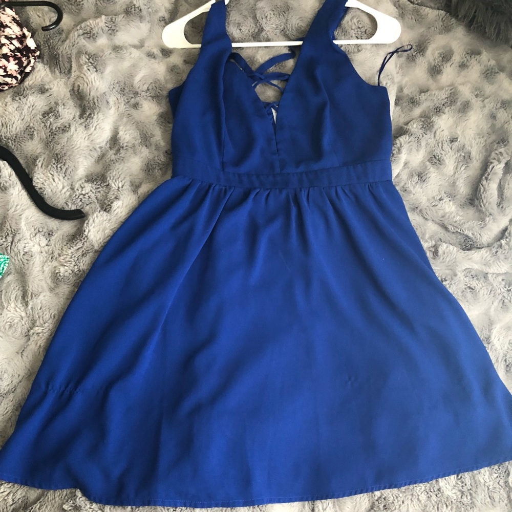 Francesca’s dress size M electric blue
